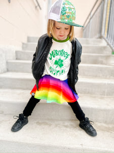 Rainbow Stripes Skater Skirt