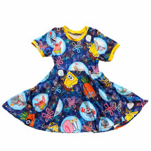 Load image into Gallery viewer, Sponge Bob Bubbles Twirl Dress
