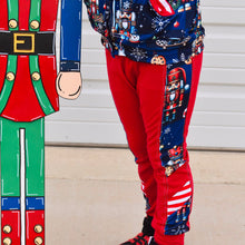 Load image into Gallery viewer, Nutcracker Side Stripe Joggers (Red)
