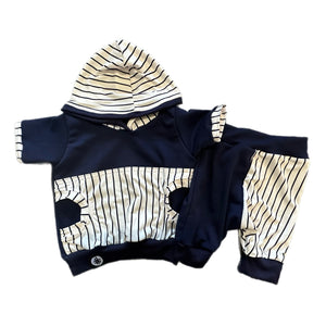 Summer Navy Stripes Set up to 5T