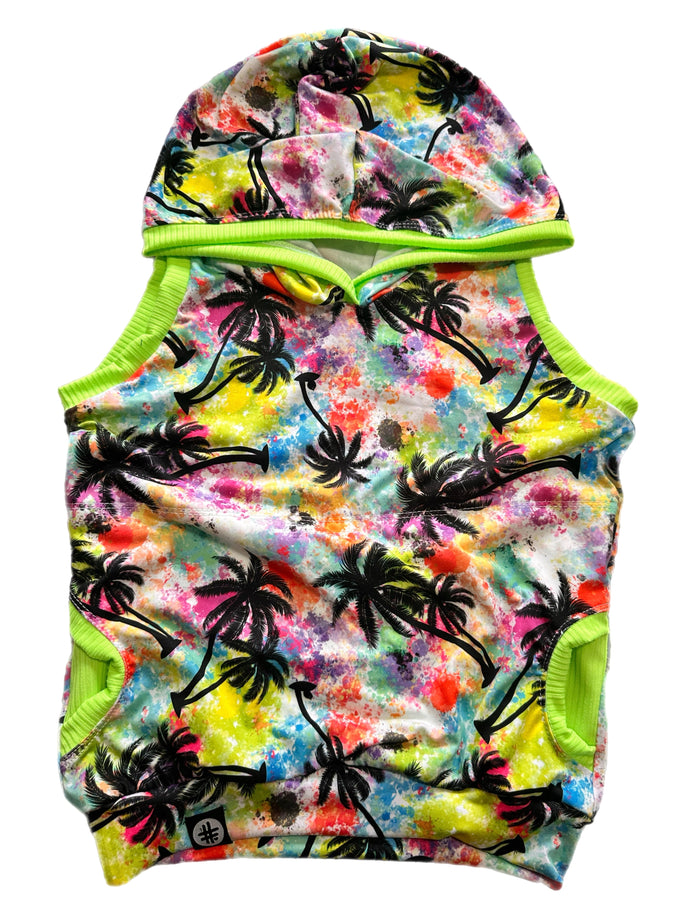 Palm Trees Hooded Top