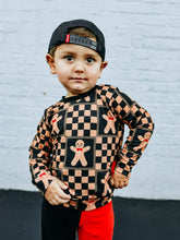 Load image into Gallery viewer, Gingerbread Checkers sweater
