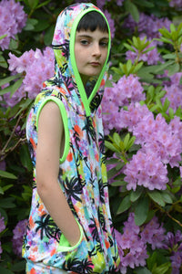 Palm Trees Hooded Top