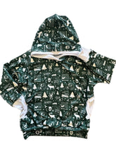 Load image into Gallery viewer, Youth Vintage Christmas Hooded Top
