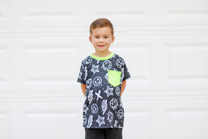 Checker Smiley Pocket Tee