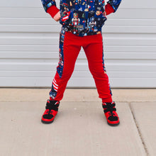 Load image into Gallery viewer, Nutcracker Side Stripe Joggers (Red)
