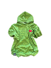 Load image into Gallery viewer, Green Fur Sweater Romper w/ Patch
