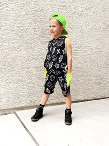 Checker Smiley Baja Trunks