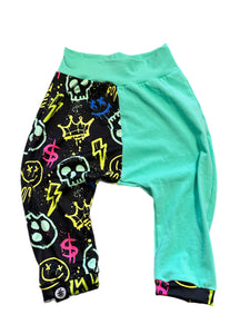 Graffiti Split Leg Bottoms
