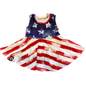 Patriotic Stars + Stripes Twirl Dress/Tunic