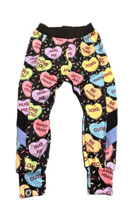 Conversation Hearts Side Stripe Joggers