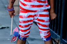 Load image into Gallery viewer, YOUTH Patriotic Stars + Stripes Bottoms
