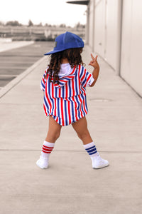 Lightning Bolts Snap Romper
