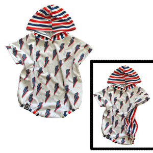 Lightning Bolts Snap Romper