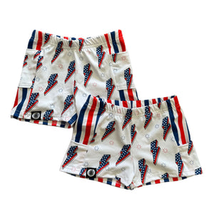 Lightning Bolts BAJA Style Shorts