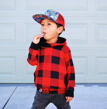 Load image into Gallery viewer, Buffalo Plaid Pocket Hoodie

